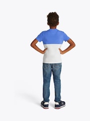 Голубой - Tommy Hilfiger Short Sleeve 100% Cotton T-Shirt - Image 2 of 5