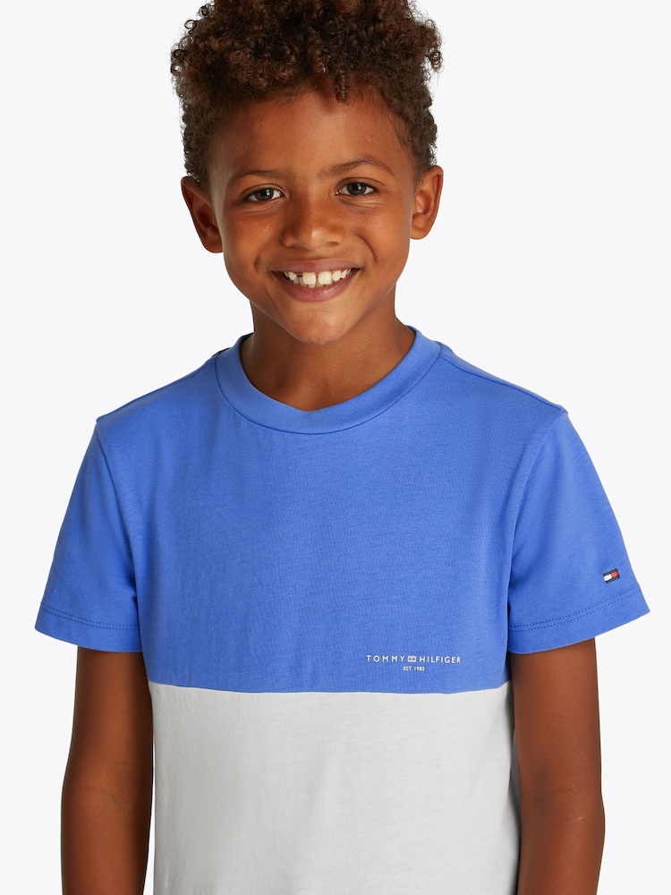 Tommy Hilfiger Light Blue Short Sleeve 100% Cotton T-Shirt - Image 3 of 5