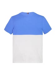 Голубой - Tommy Hilfiger Short Sleeve 100% Cotton T-Shirt - Image 5 of 5