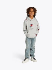 Tommy Hilfiger White All Over Print Hoodie - Image 1 of 8