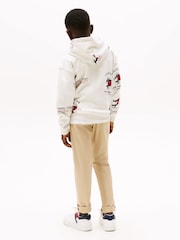 Tommy Hilfiger White All Over Print Hoodie - Image 2 of 8