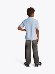 Tommy Hilfiger Blue Stretch Oxford Short Sleeve Shirt - Image 2 of 5