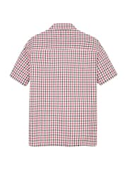 Tommy Hilfiger Red Seersucker Short Sleeve Shirt - Image 5 of 5