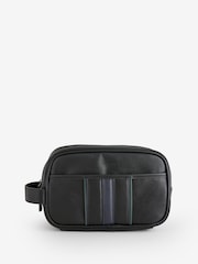Ted Baker Black Keilab Stripe PU Wash Bag - Image 1 of 1