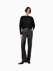 AllSaints Black Julieana Wrap Jumper - Image 7 of 8