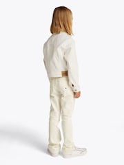 Tommy Hilfiger White Denim Trucker Jacket - Image 2 of 5