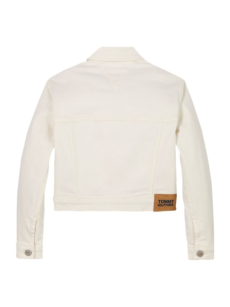 Tommy Hilfiger White Denim Trucker Jacket - Image 5 of 5