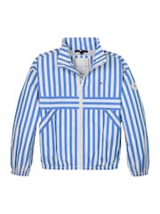 Tommy Hilfiger Blue Striped Windbreaker Jacket - Image 4 of 6