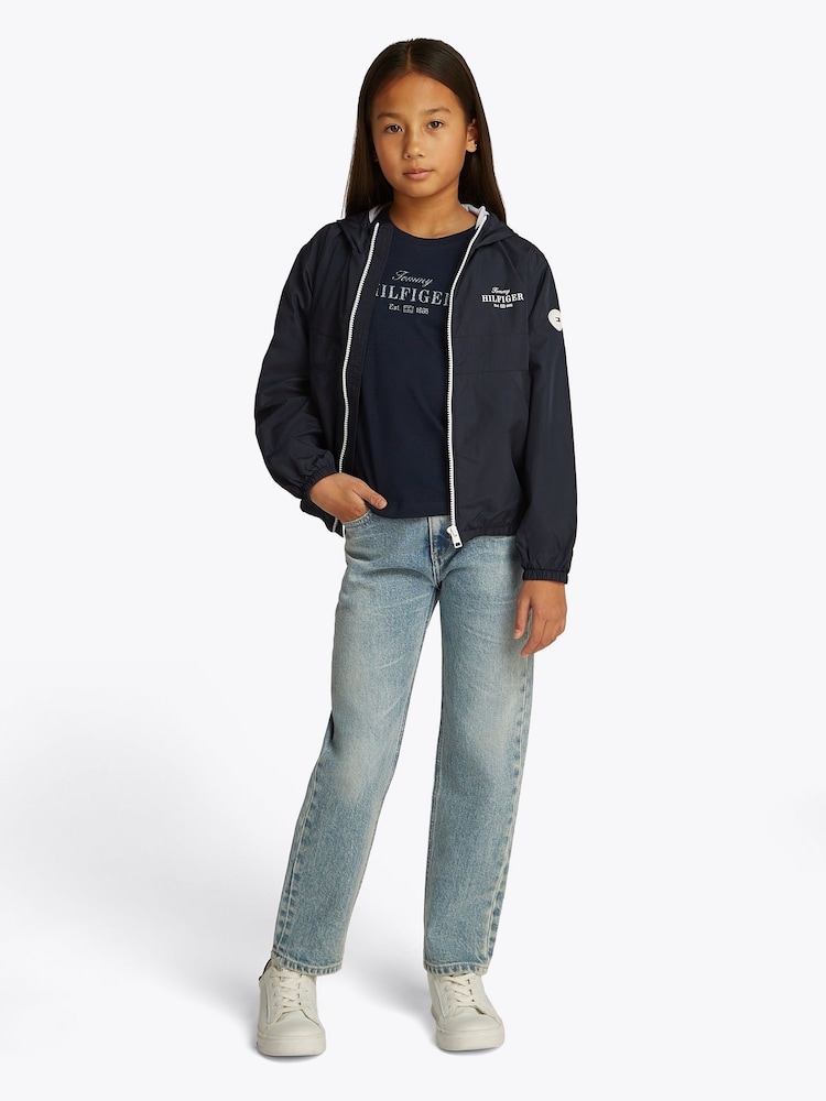 Tommy Hilfiger Blue Essential Windbreaker Jacket - Image 1 of 5