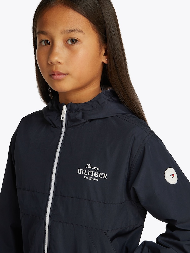 Tommy Hilfiger Blue Essential Windbreaker Jacket - Image 3 of 5