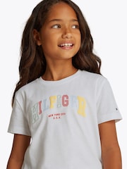 Tommy Hilfiger White Varsity Short Sleeve T-Shirt - Image 3 of 5
