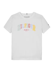 Tommy Hilfiger White Varsity Short Sleeve T-Shirt - Image 4 of 5