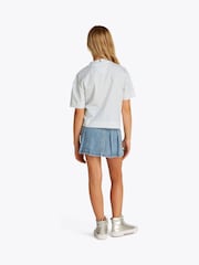 Tommy Hilfiger White Varsity Archive Short Sleeve 100% Cotton T-Shirt - Image 2 of 5