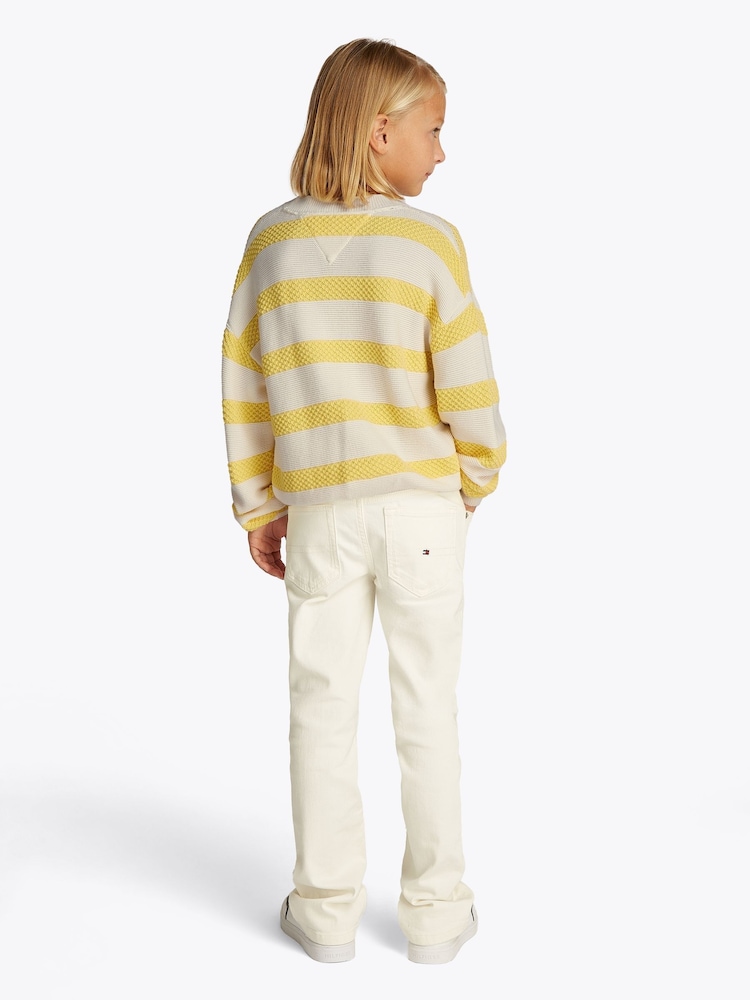 Tommy Hilfiger Yellow Textured Jumper - Image 2 of 5