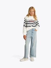 Tommy Hilfiger Cream Crew Neck Sweatshirt - Image 1 of 6