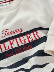 Tommy Hilfiger Cream Crew Neck Sweatshirt - Image 6 of 6