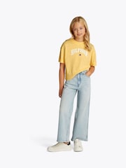 Tommy Hilfiger Yellow Varsity Archive Short Sleeve 100% Cotton T-Shirt - Image 1 of 5