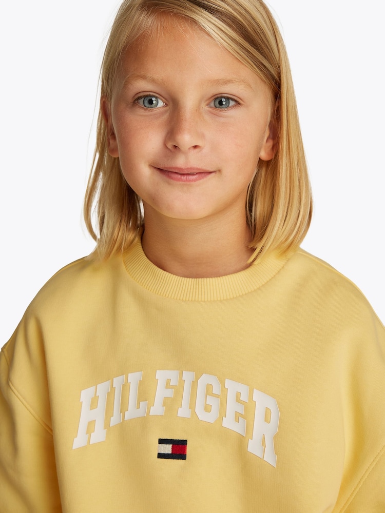 Tommy Hilfiger Yellow Varsity Sweatshirt - Image 3 of 5