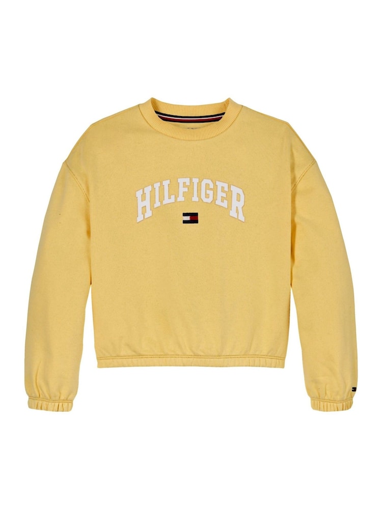 Tommy Hilfiger Yellow Varsity Sweatshirt - Image 4 of 5