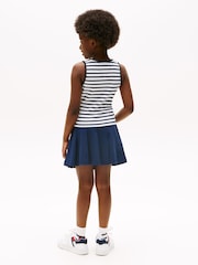 Tommy Hilfiger Blue Essential Rib Lace Tank Top - Image 2 of 6