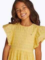 Tommy Hilfiger Yellow Flare Dress - Image 3 of 5