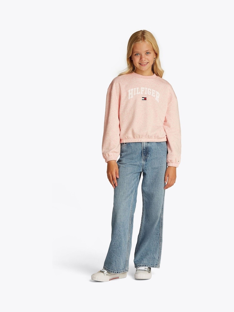 Tommy Hilfiger Pink Varsity Sweatshirt - Image 2 of 5