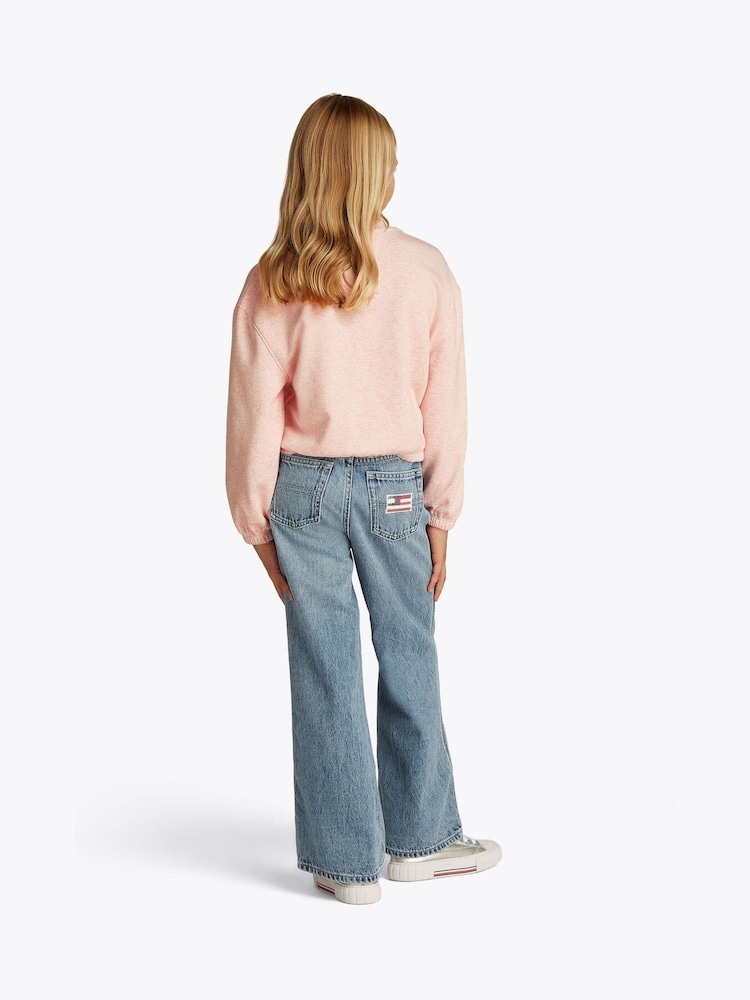 Tommy Hilfiger Pink Varsity Sweatshirt - Image 3 of 5