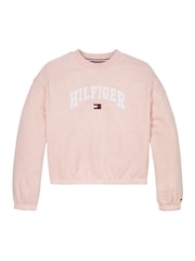 Tommy Hilfiger Pink Varsity Sweatshirt - Image 4 of 5