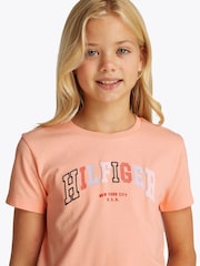 Tommy Hilfiger Pink Varsity Short Sleeve T-Shirt - Image 1 of 5