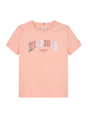 Tommy Hilfiger Pink Varsity Short Sleeve T-Shirt - Image 4 of 5