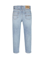 Tommy Hilfiger Blue High Rise Tapered 100% Cotton Jeans - Image 5 of 5
