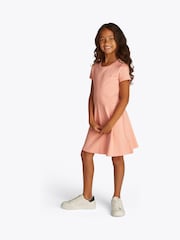 Tommy Hilfiger Orange Essential Skater 100% Cotton Dress - Image 1 of 5