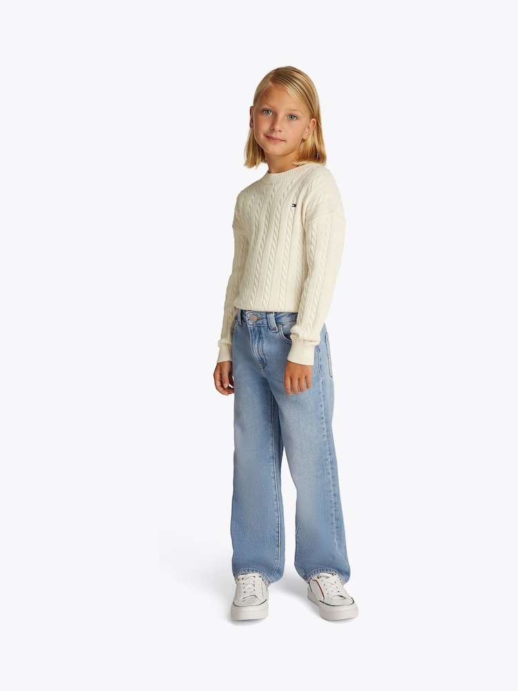 Tommy Hilfiger Blue Girlfriend Authentic 100% Cotton Jeans - Image 1 of 5