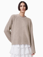 AllSaints Brown Anthe Jumper - Image 1 of 8