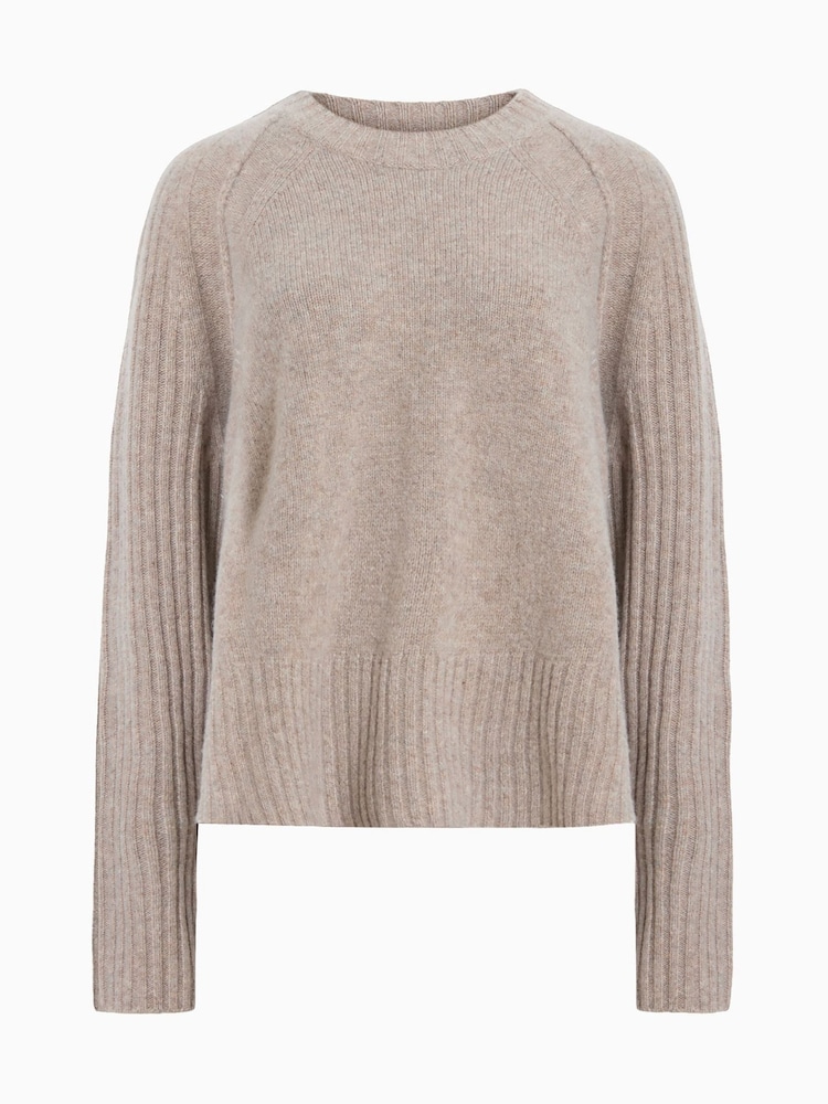 AllSaints Brown Anthe Jumper - Image 8 of 8