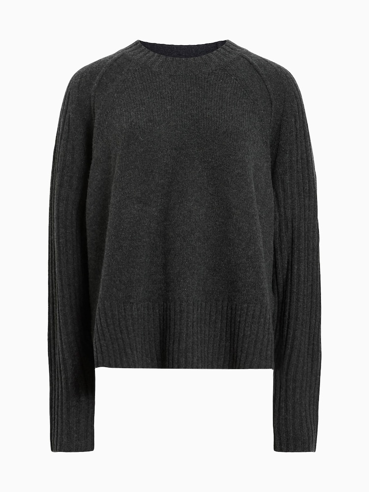 AllSaints Grey Anthe Jumper - Image 7 of 7