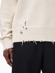 AllSaints White 100% Organic Cotton Diageo Crew Jumper - Image 4 of 7