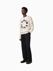 AllSaints White 100% Organic Cotton Diageo Crew Jumper - Image 5 of 7