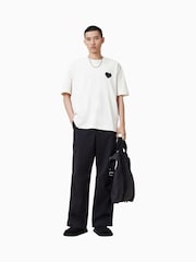 AllSaints White 100% Organic Cotton Lover Crew Neck T-Shirt - Image 5 of 7