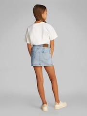 Calvin Klein Blue Hero Denim Skirt - Image 2 of 5