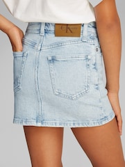 Calvin Klein Blue Hero Denim Skirt - Image 3 of 5