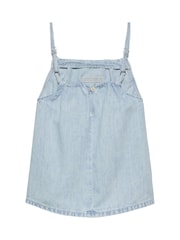 Calvin Klein Blue Denim Strap Top - Image 5 of 5