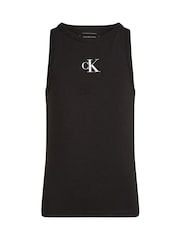 Calvin Klein Black Logo Tank Top - Image 4 of 5