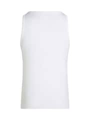 Calvin Klein White Logo Tank Top - Image 5 of 5