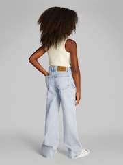 Calvin Klein Blue Wide Leg Jeans - Image 2 of 5