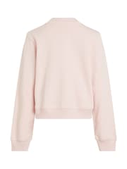 Calvin Klein Pink Logo Crew Neck Sweatshirt - Image 5 of 5