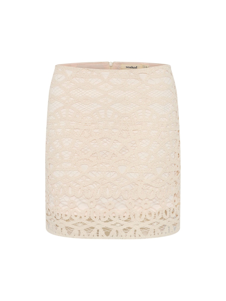 Soaked in Luxury Nicholina Lace White Mini Skirt - Image 1 of 2