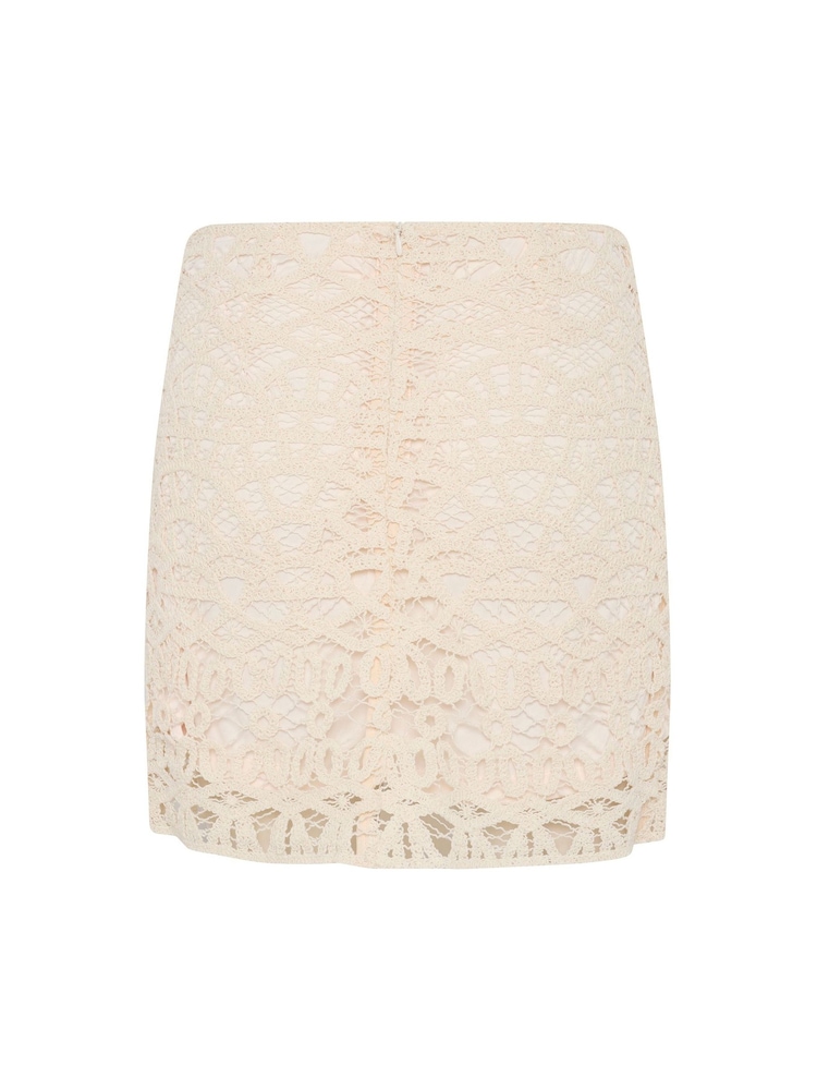 Soaked in Luxury Nicholina Lace White Mini Skirt - Image 2 of 2