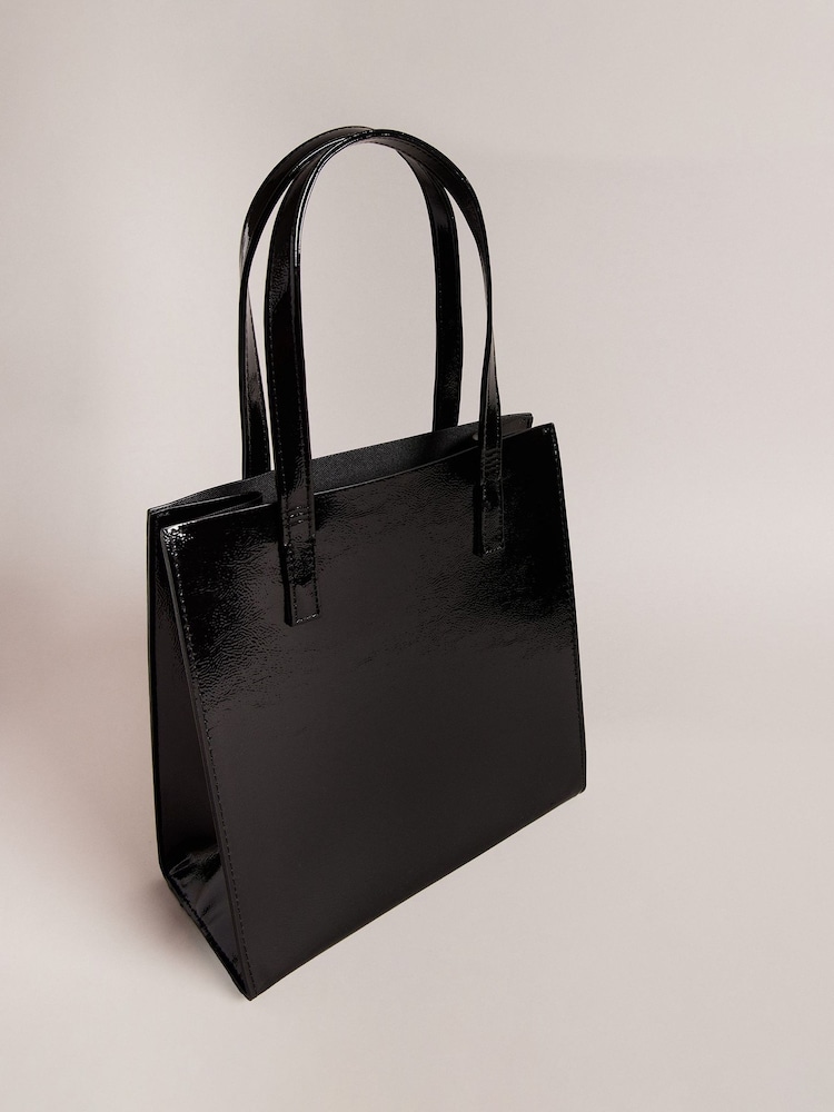 Ted Baker Black Crinion Crinkle Small Icon Bag - Image 2 of 4
