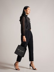 Ted Baker Black Crinion Crinkle Small Icon Bag - Image 4 of 4